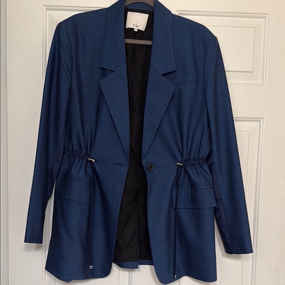 Tibi Women's Blue Blazer - Picture 1 of 6